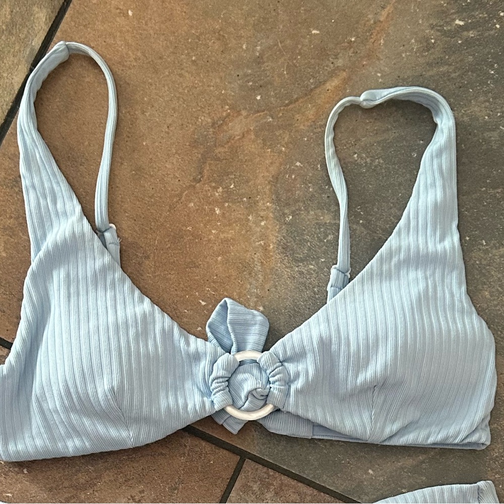 Onia Light Blue Bikini Top - Picture 3 of 4